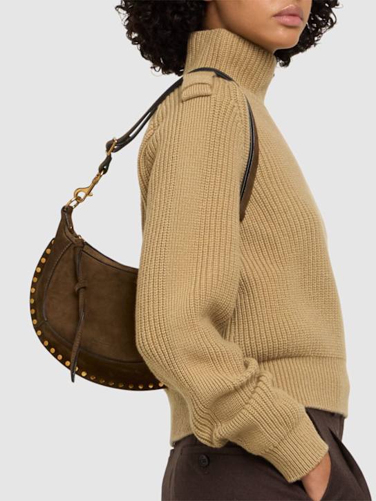 Isabel Marant: Borsa Oskan Moon in camoscio - women_1 | Luisa Via Roma
