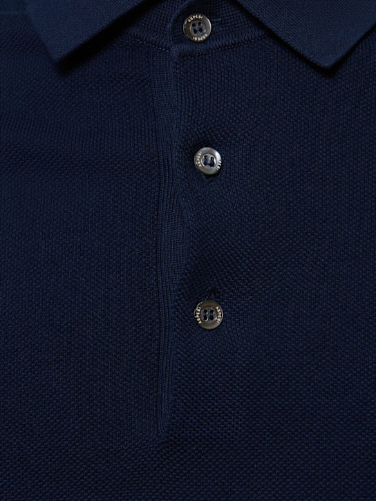 ASPESI: Mod. m062 piquet polo - Blue - men_4 | Luisa Via Roma