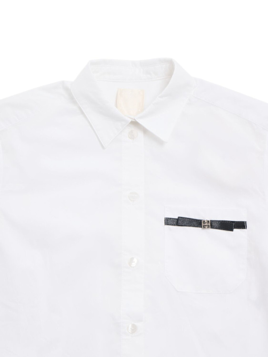 Givenchy: Cotton poplin shirt - kids-girls_1 | Luisa Via Roma