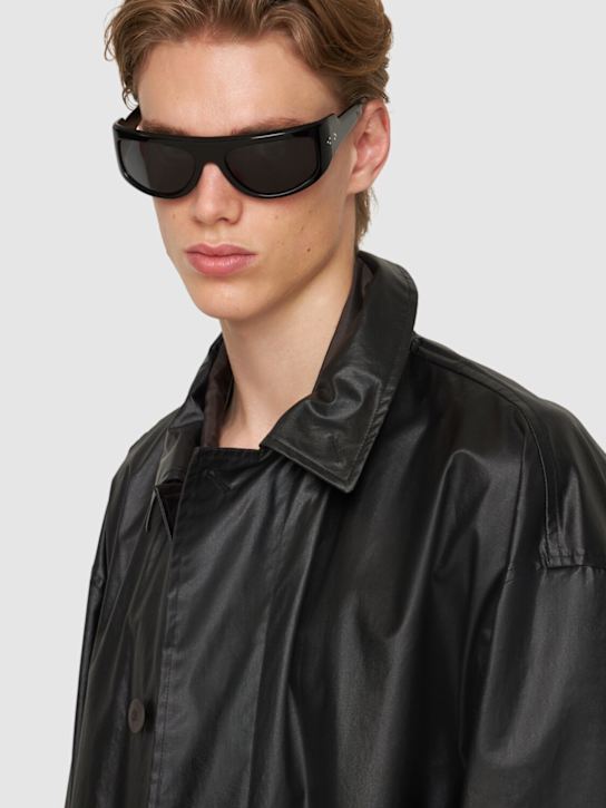 Port Tanger: Fayaz acetate sunglasses w/ black lens - Black - men_2 | Luisa Via Roma