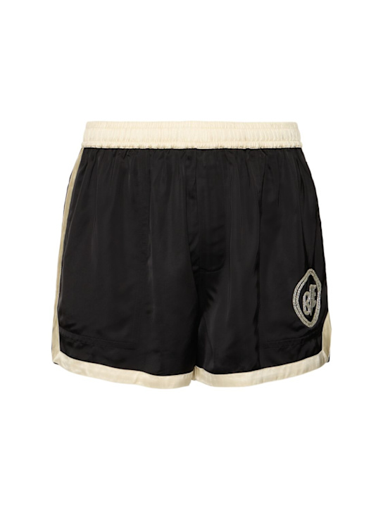 Bode: Satin gym shorts - men_0 | Luisa Via Roma