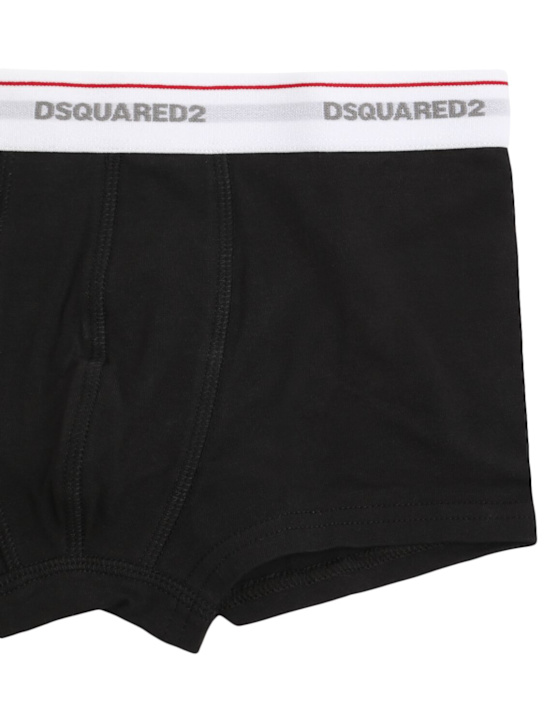 Dsquared2: Set of 2 jersey boxer briefs - kids-boys_1 | Luisa Via Roma