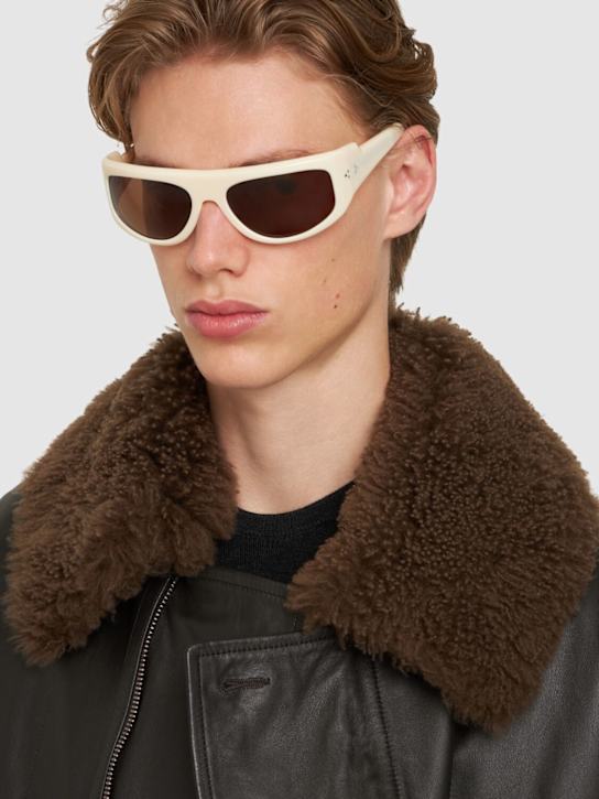 Port Tanger: Fayaz acetate sunglasses w/ tobacco lens - Beige - men_2 | Luisa Via Roma