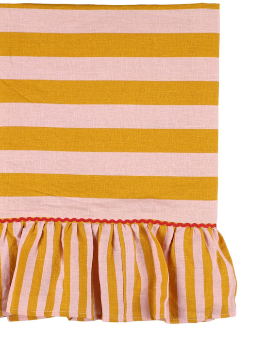 Bitossi Home: Gala striped tablecloth - Orange - ecraft_1 | Luisa Via Roma