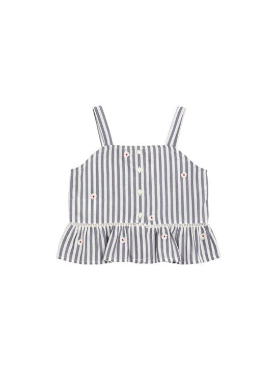 MAX&Co.: Top Daisy in popeline di cotone con ricami - Multicolore - kids-girls_0 | Luisa Via Roma