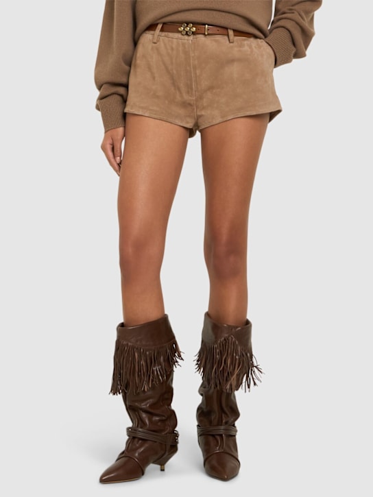 Isabel Marant: 45mm Elten leather boots - women_1 | Luisa Via Roma