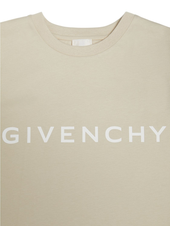 Givenchy: Cotton jersey t-shirt - Beige - kids-boys_1 | Luisa Via Roma