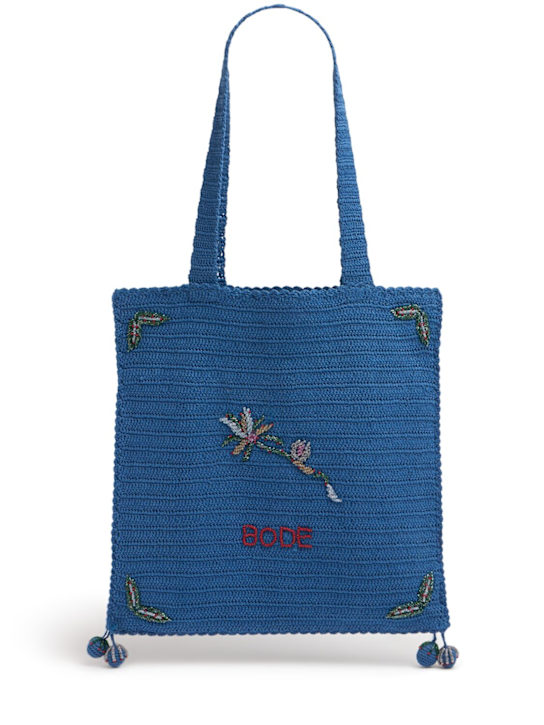 Bode: Laurel crochet tote - men_0 | Luisa Via Roma