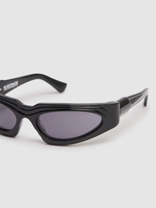 Kuboraum Berlin: E21 Round acetate sunglasses - Black Shine - men_1 | Luisa Via Roma