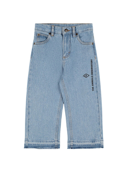 The Animals Observatory: Ant cotton denim pants - kids-girls_0 | Luisa Via Roma