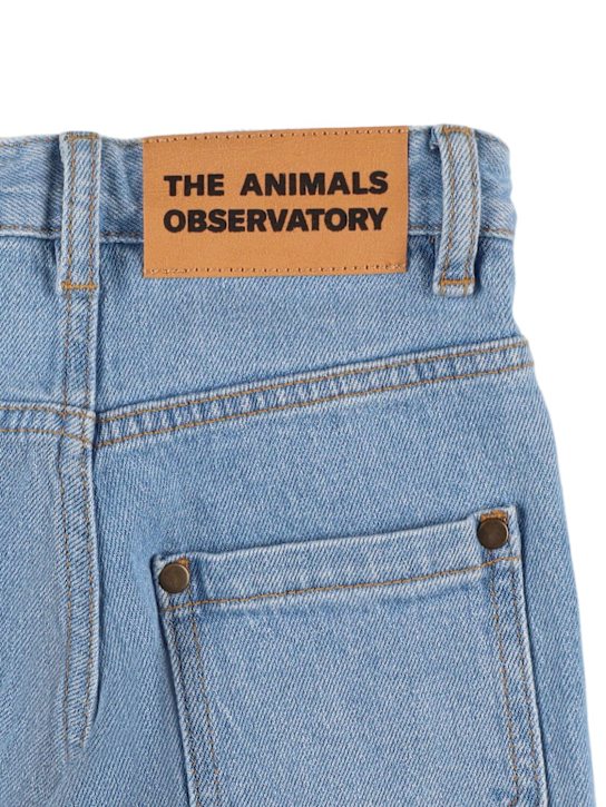 The Animals Observatory: Ant cotton denim pants - kids-girls_1 | Luisa Via Roma