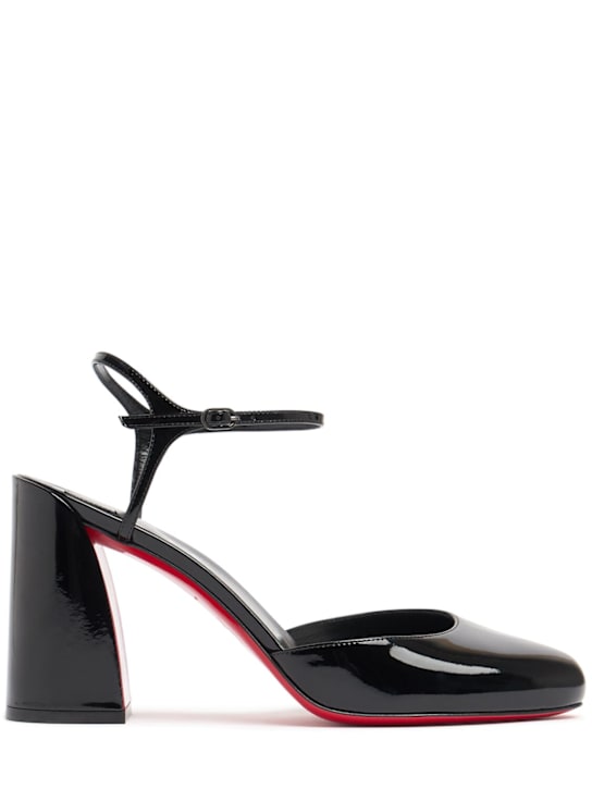 Christian Louboutin: 85mm Jane patent leather pumps - women_0 | Luisa Via Roma