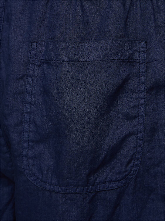ASPESI: Garment-dyed lightweight linen pants - Blue - men_4 | Luisa Via Roma