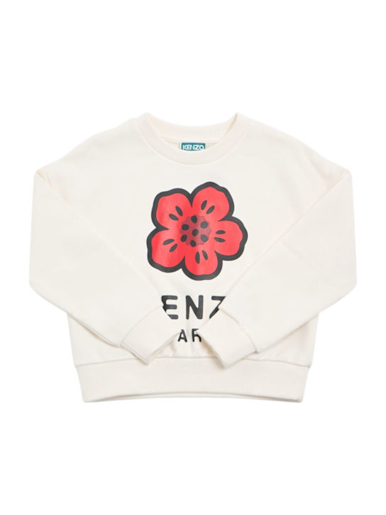 Kenzo Kids: コットンスウェットシャツ - kids-girls_0 | Luisa Via Roma