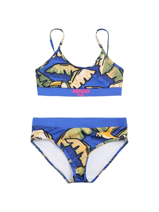 Kenzo Kids: Bikini en polyester imprimé - kids-girls_0 | Luisa Via Roma