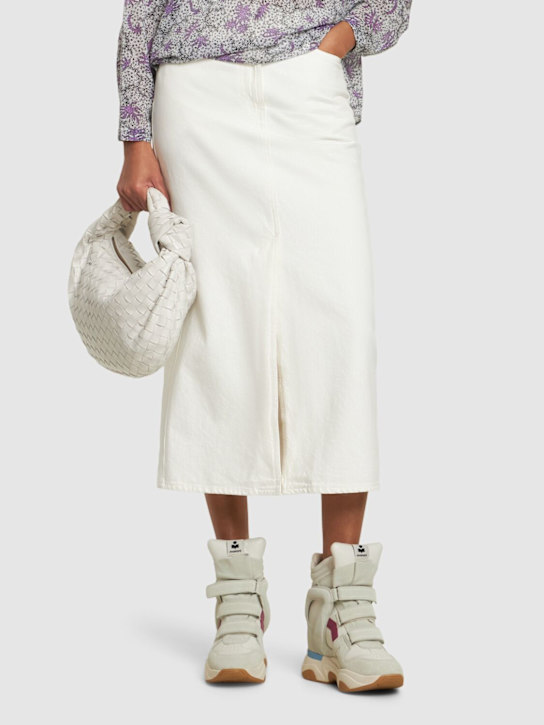 Isabel Marant: 90mm Balksee-Gd suede sneakers - women_1 | Luisa Via Roma