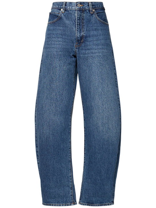 Frame: The bubble high rise wide jeans - women_0 | Luisa Via Roma