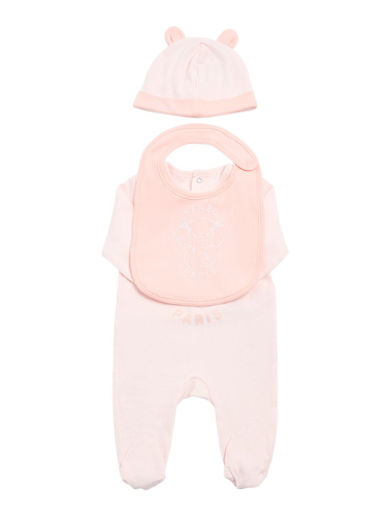 Kenzo Kids: Mütze, Latz and Strampler aus Baumwolle - kids-girls_0 | Luisa Via Roma