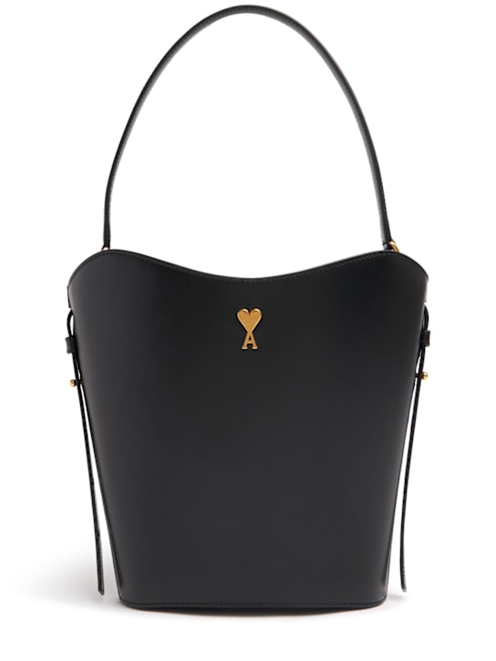 【AMI PARIS】Paris Paris スムースレザーバケットバッグ Paris paris スムースレザーバケットバッグ - AMI Paris