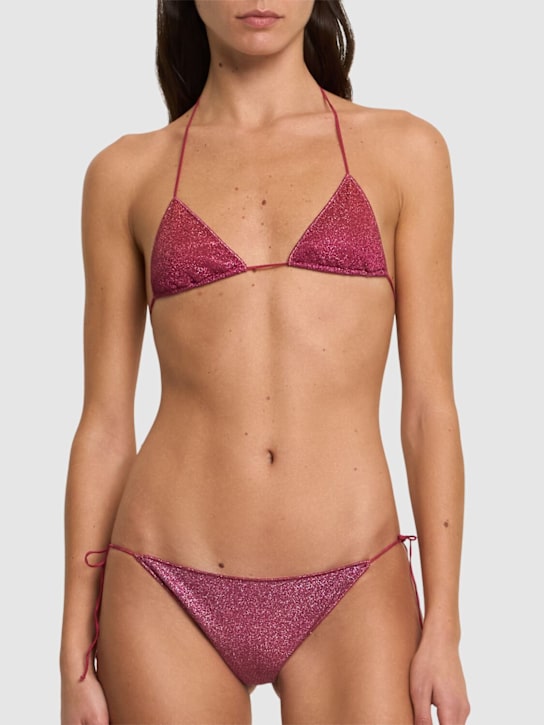 Lumiere shade lurex triangle bikini - Thumbnail 2