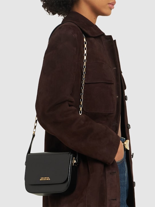 Isabel Marant: Small Lizza leather shoulder bag - women_1 | Luisa Via Roma
