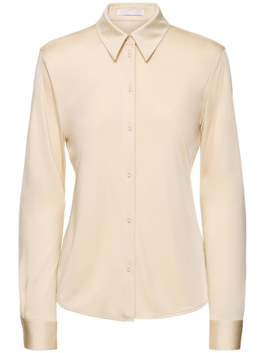 Helmut Lang: Fluid viscose shirt - women_0 | Luisa Via Roma