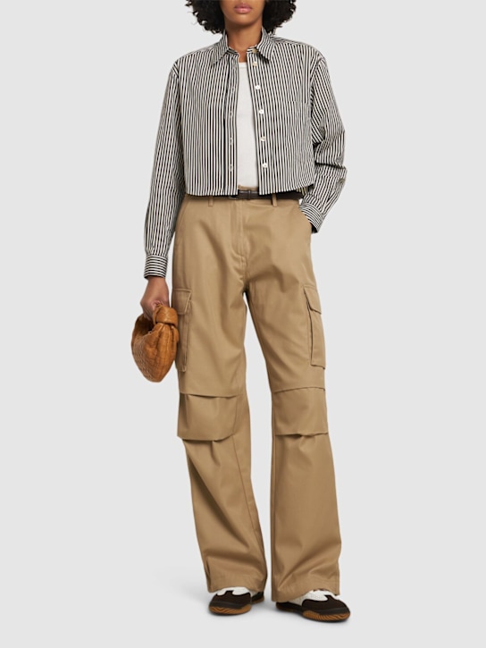 Isabel Marant: Fleora striped cotton poplin shirt - women_1 | Luisa Via Roma