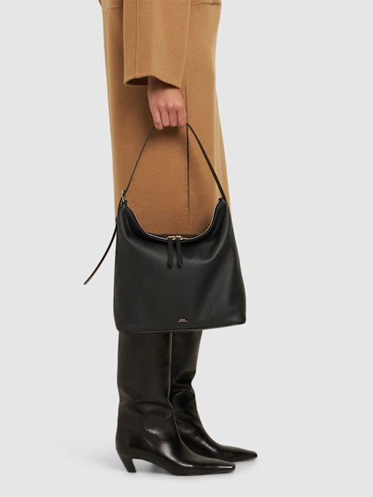 A.P.C.: Sac Vera grain leather tote bag - women_1 | Luisa Via Roma