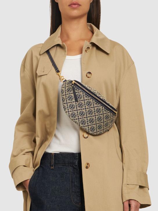 Tory Burch: T Monogram canvas belt bag - women_1 | Luisa Via Roma