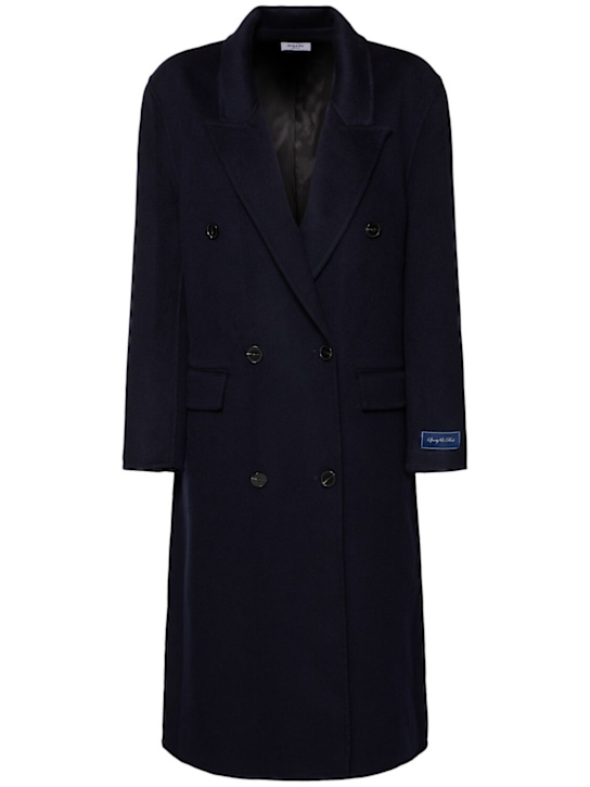 Sporty & Rich: Wool & cashmere double breast coat - women_0 | Luisa Via Roma