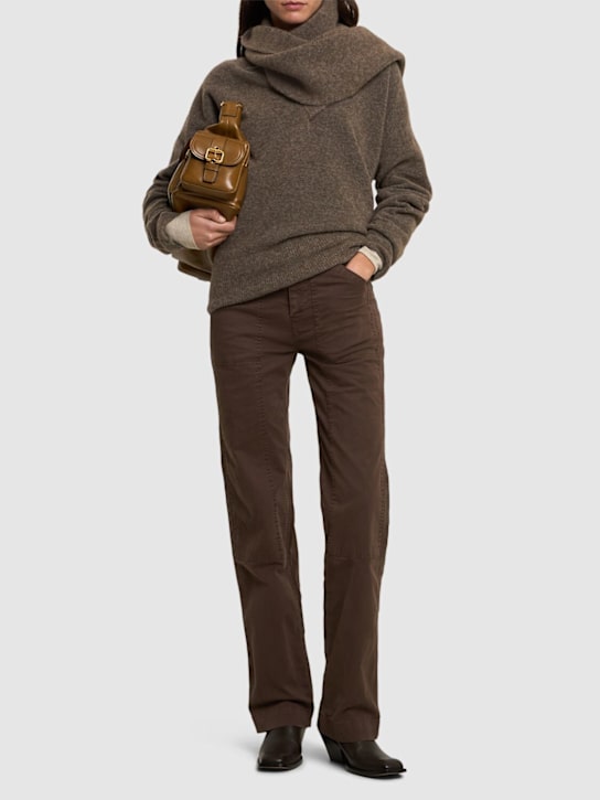 Nili Lotan: Tibault cotton blend straight pants - women_1 | Luisa Via Roma