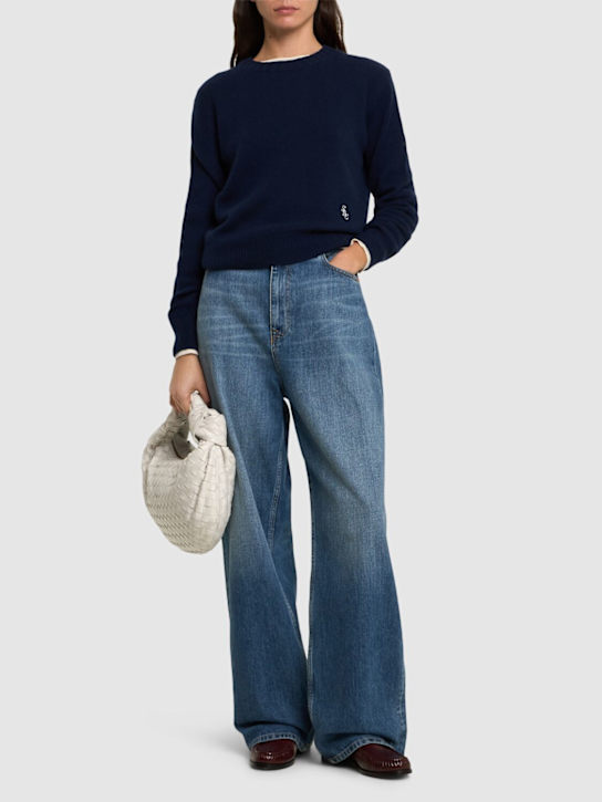 Sporty & Rich: Pull-over court en cachemire et coton SRC - women_1 | Luisa Via Roma