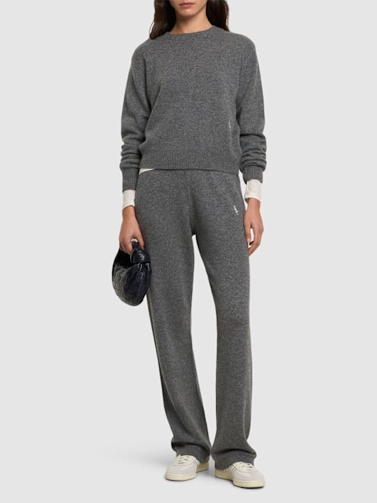 Sporty & Rich: SRC cashmere wide pants - women_1 | Luisa Via Roma