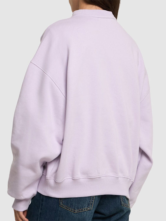 Rotate: Sui cotton logo sweatshirt - Lilac - women_2 | Luisa Via Roma