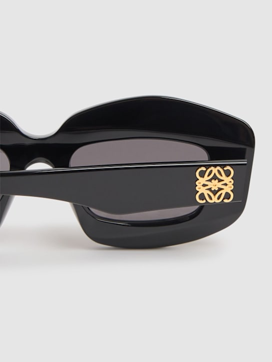 Loewe: Chunky Anagram acetate sunglasses - Black - men_3 | Luisa Via Roma