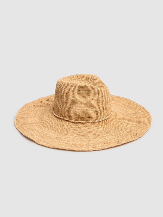 LACK OF COLOR: Drift ultrawide fedora hat - Natural - women_2 | Luisa Via Roma