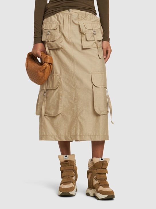 Isabel Marant: 90mm Balskee suede & leather sneakers - women_1 | Luisa Via Roma