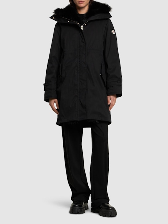 Moncler: Parka aus Nylonmischung „Bresis“ - women_1 | Luisa Via Roma