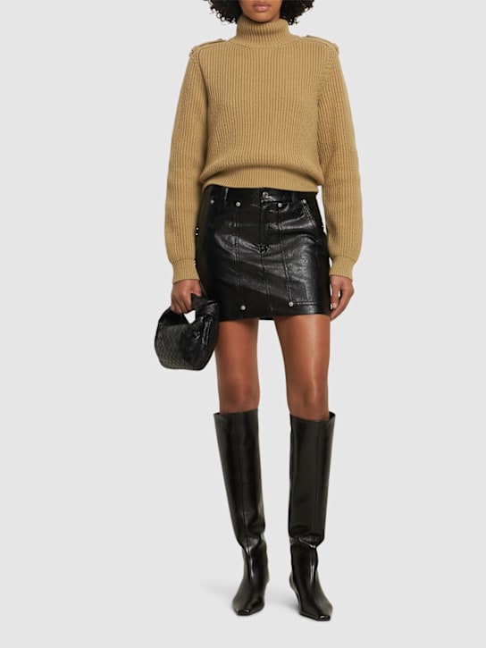 Marant Etoile: Anais 人工レザーショートパンツ - women_1 | Luisa Via Roma