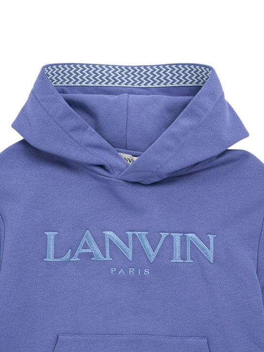 Lanvin: Hoodie aus Baumwollmischterry - kids-girls_1 | Luisa Via Roma