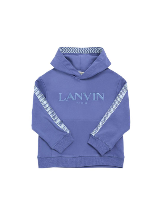 Lanvin: Hoodie aus Baumwollmischterry - kids-girls_0 | Luisa Via Roma