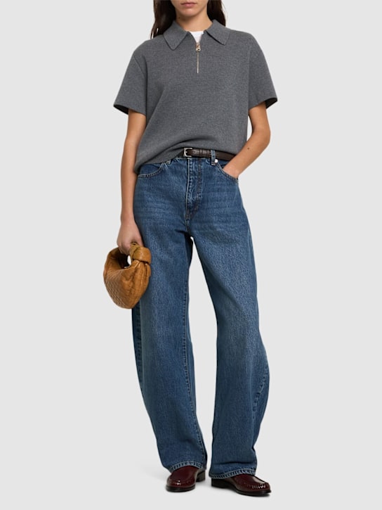 Frame: The bubble high rise wide jeans - women_1 | Luisa Via Roma