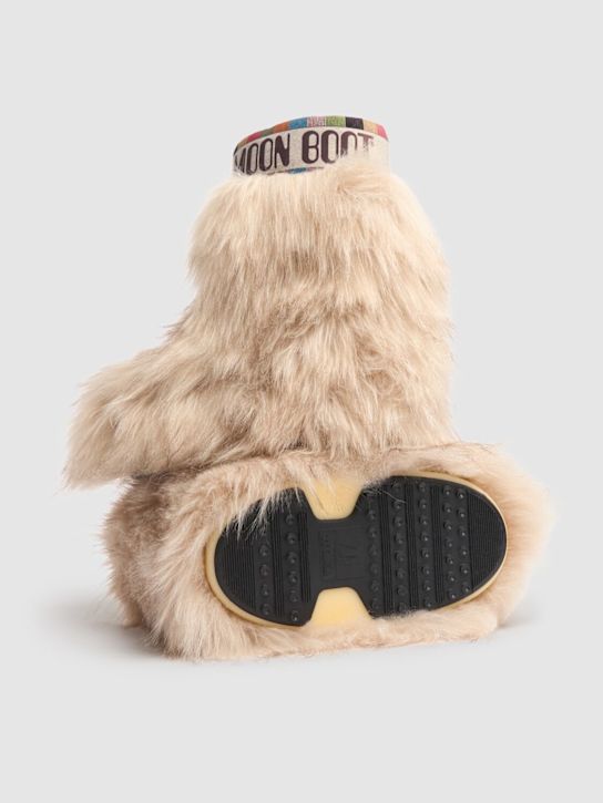 Moon Boot: Mid Icon Yeti boots - Beige - women_3 | Luisa Via Roma