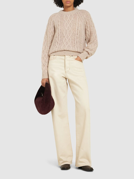 Marant Etoile: Elka wool blend knit sweater - women_1 | Luisa Via Roma