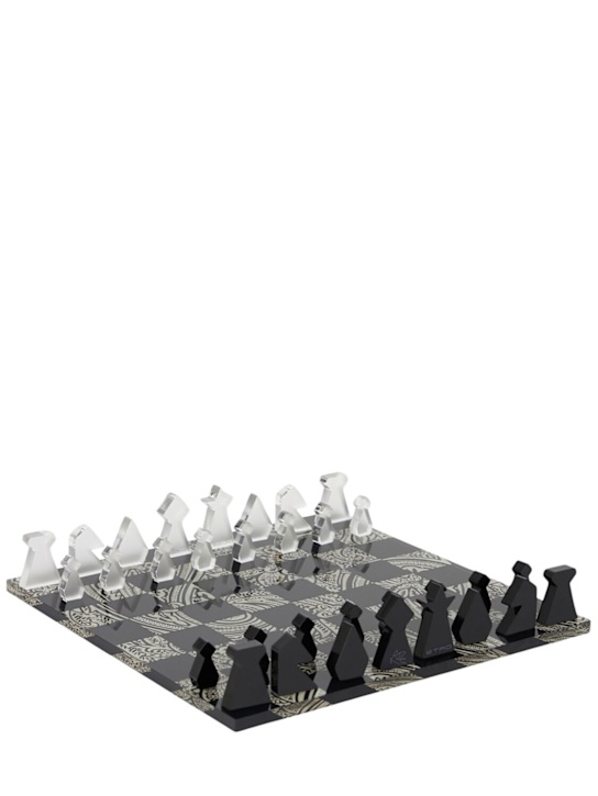 Etro: Madras chessboard - Black/Grey - ecraft_0 | Luisa Via Roma