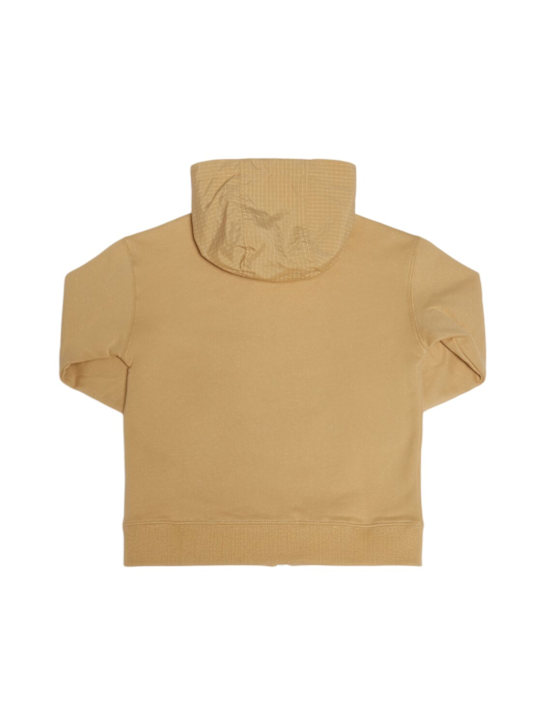 Marc Jacobs: Hooded cotton full-zip sweatshirt - Beige - kids-boys_2 | Luisa Via Roma