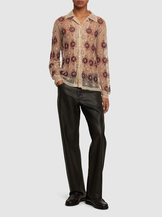 Bode: Solarium long-sleeve shirt - men_1 | Luisa Via Roma