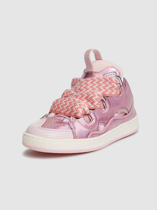 Lanvin: Sneakers Curb in pelle con lacci - kids-girls_1 | Luisa Via Roma