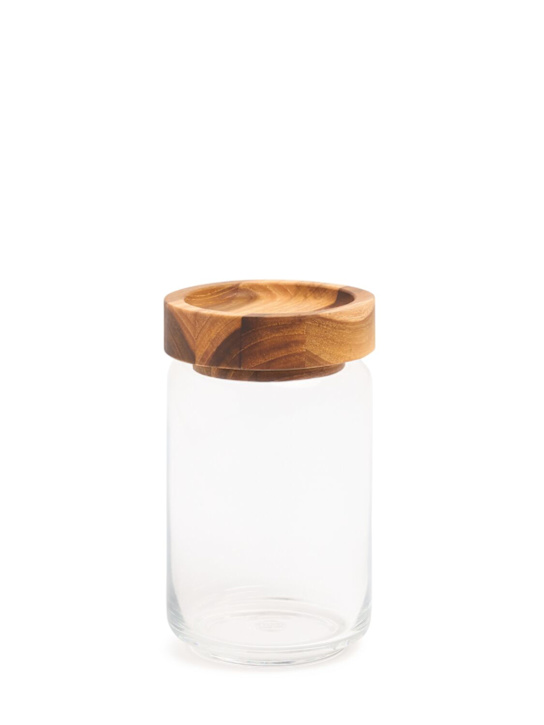 The Conran Shop: 750ml Teak storage stacking jar - ecraft_0 | Luisa Via Roma