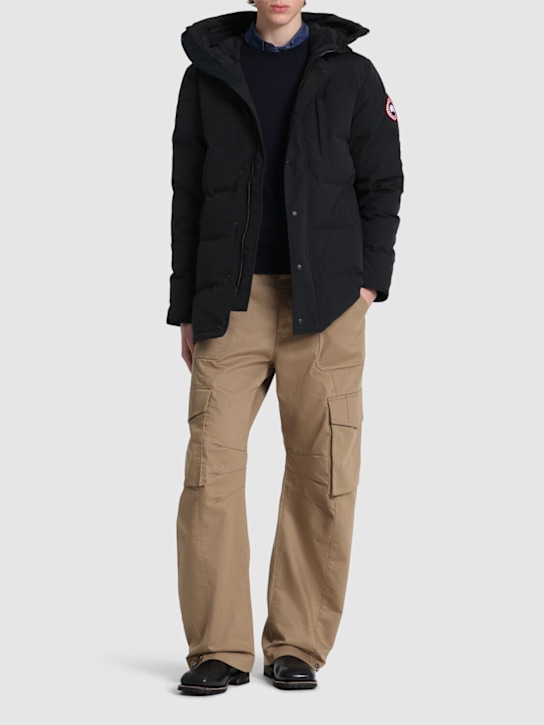 Canada Goose: Carson cotton blend down parka - men_1 | Luisa Via Roma